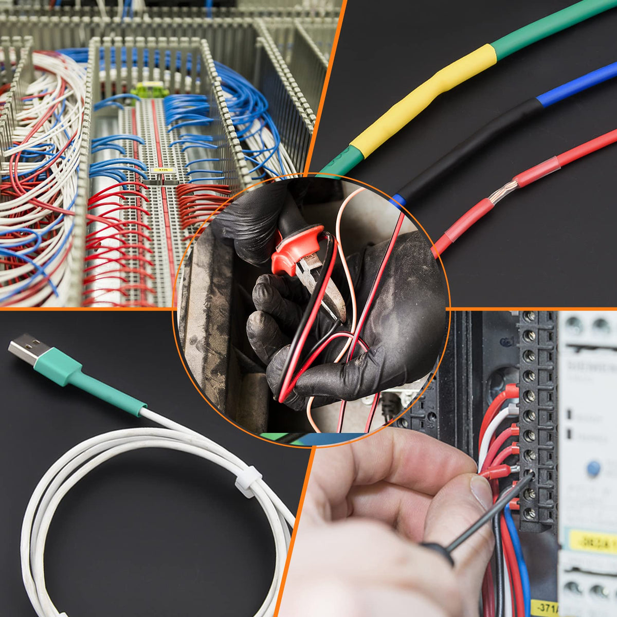 ASHINER Clear Heat Shrink Tubing Kit - 580Pcs EVA Material in 11 Sizes - Ideal for Electrical Insulation, Repairs, and Wire Connectors with User-Friendly Design and Storage Case