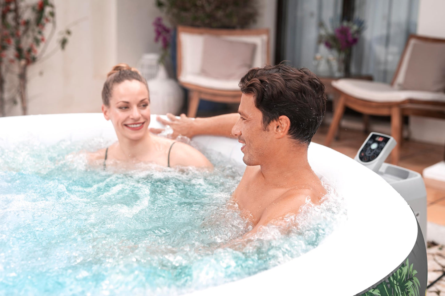 Lay-Z-Spa Boracay Smart Signature AirJet Inflatable Hot Tub with App-Control 2-4 person