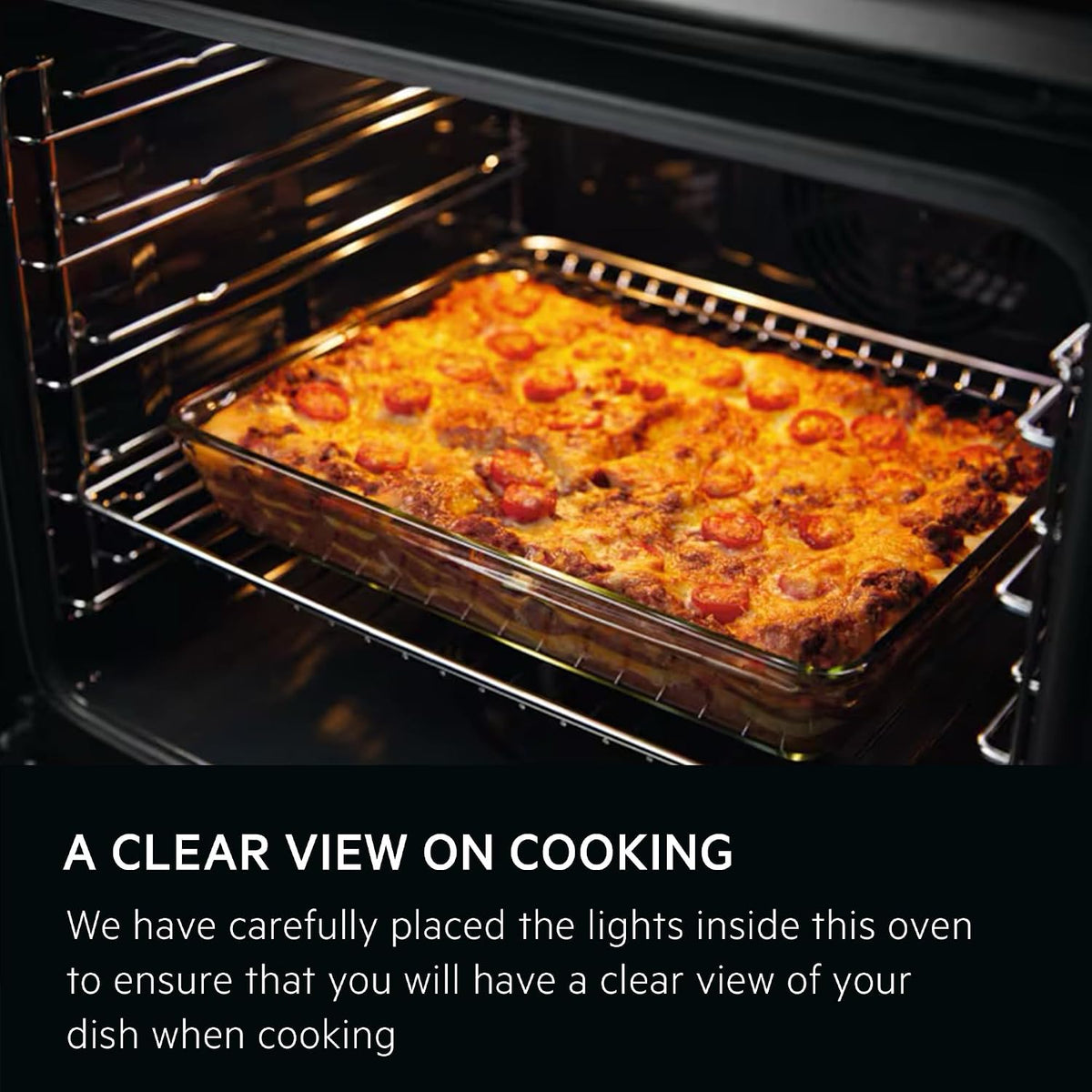 AEG Built-in Oven BEX535A61B, 72 L, Class A, Black