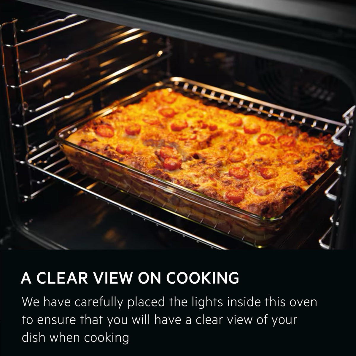 AEG Built-in Oven BEX535A61B, 72 L, Class A, Black
