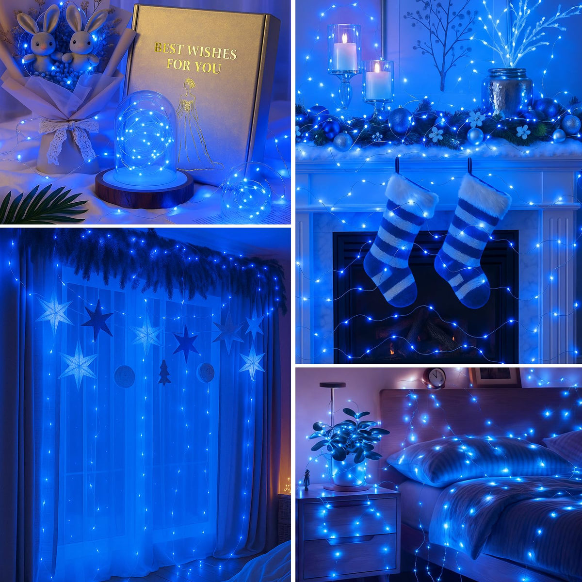 btfarm 2 Pack Halloween Orange Fairy Lights Battery Operated with Timer