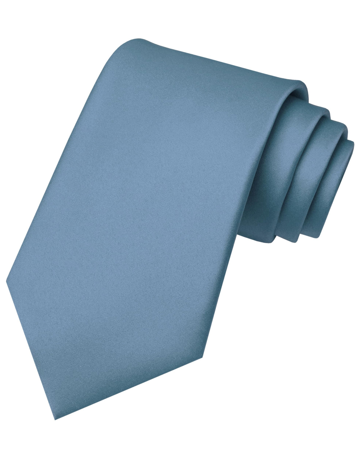 RBOCOTT Solid Color Tie Mens Necktie for Business and Wedding Party