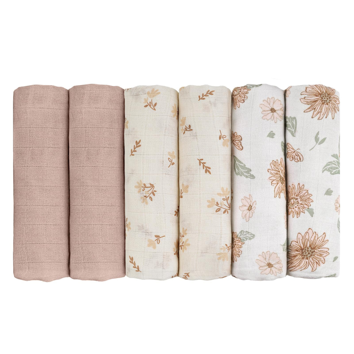GLLQUEN BABY Muslin Squares Cloth for Baby 6pack 70cm x 70cm