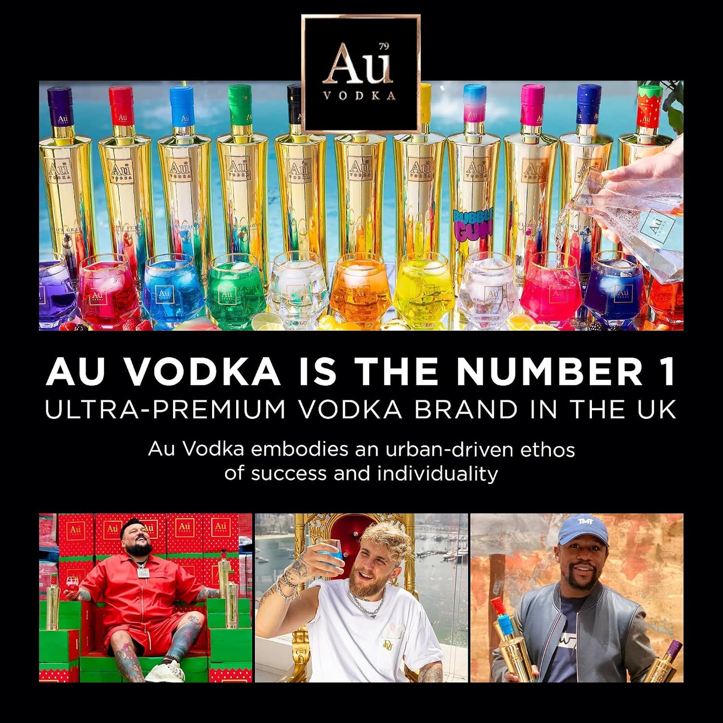 Au Vodka Gift Set - Blue Raspberry Flavoured Vodka 5cl Miniature & Candle - Official Licensed - Birthday Gifts for Men and Women - Handcrafted In The UK, Alcohol Gift Set, Fathers Day