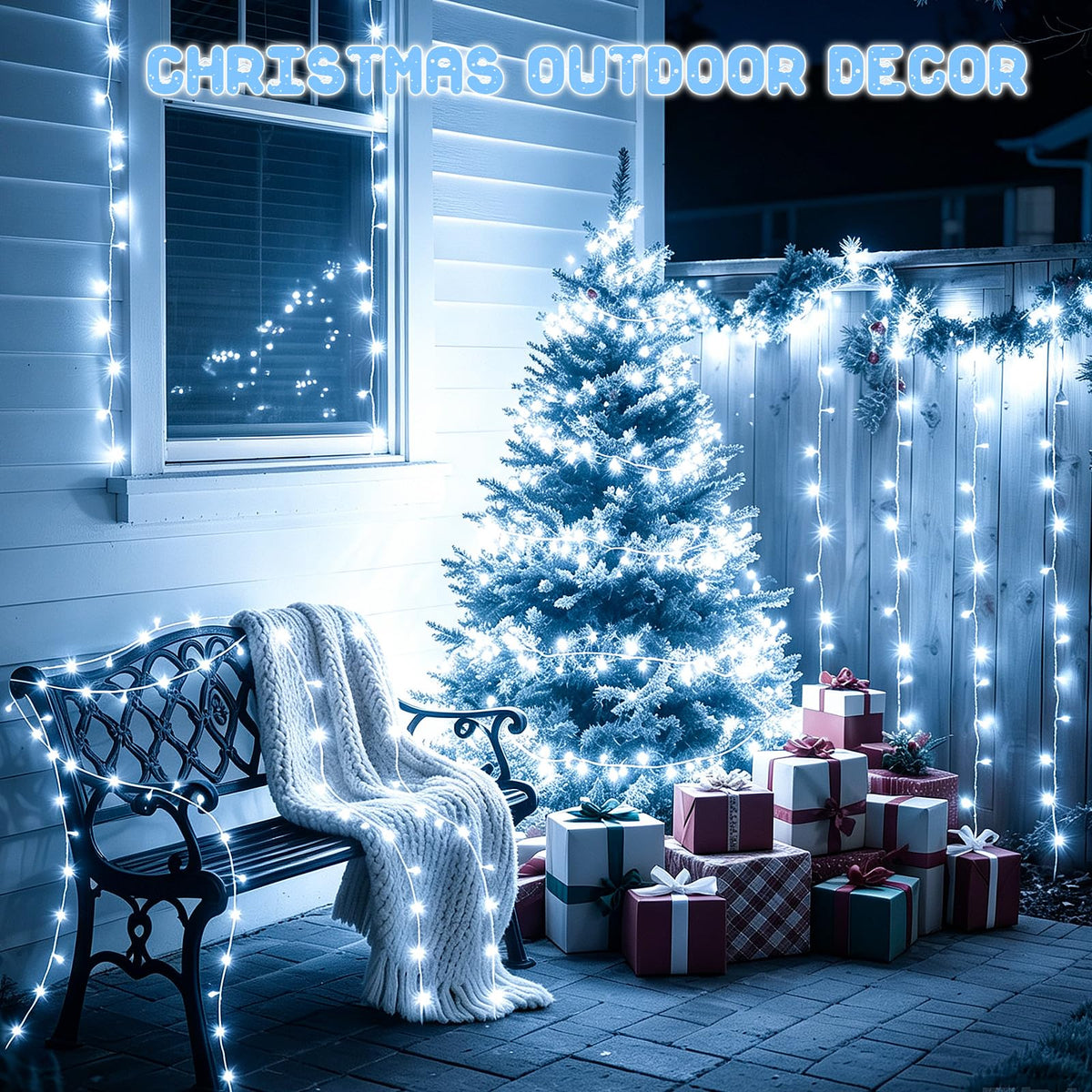 Dalugo Battery Fairy Lights, 3M 30 LED Warm White String Lights with 6h Timer, IP65 Waterproof Battery Powered Fairy Lights for Indoor Outdoor Christmas Decorations