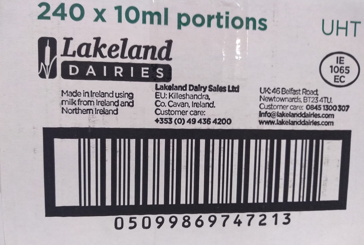 Lakeland Long Life Semi-Skimmed Milk - 240 Pots