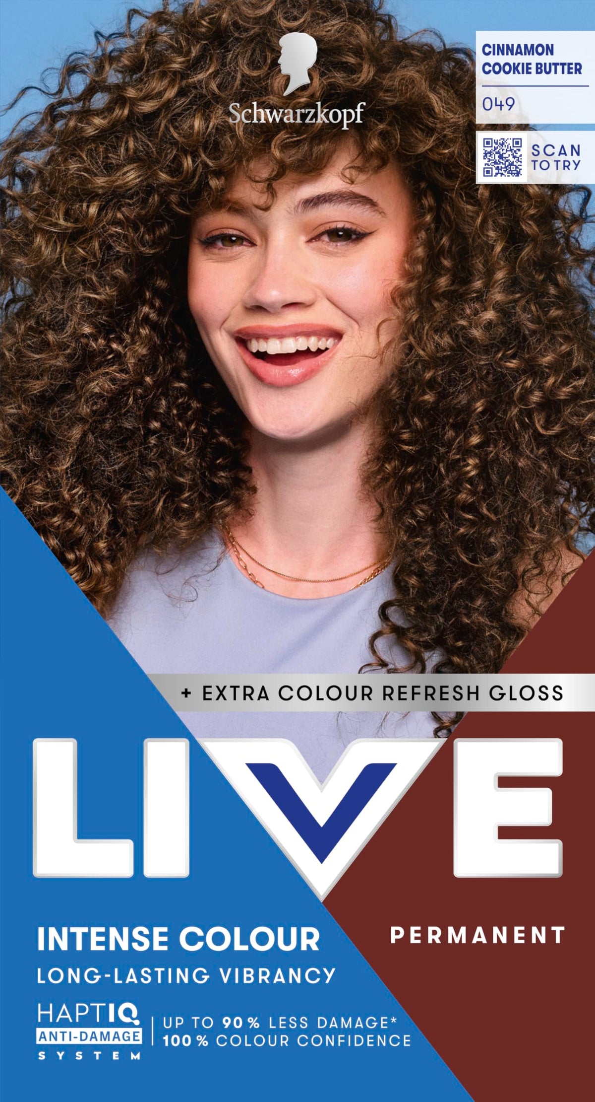 Schwarzkopf LIVE Intense Colour Hair Dye, 099 Deep Black