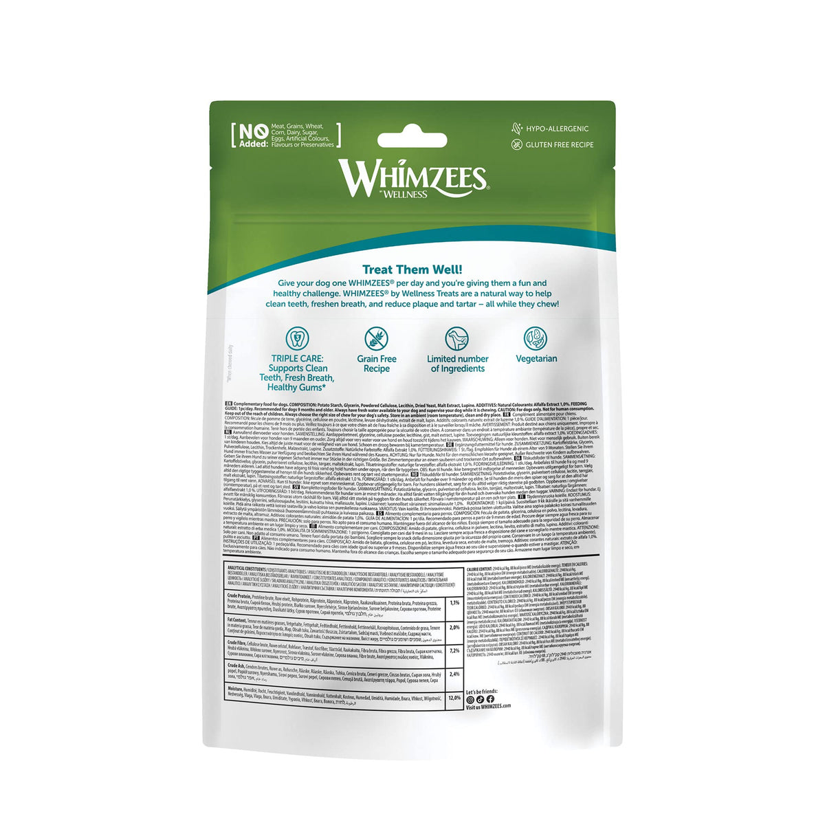 WHIMZEES Alligator S, 24 Pieces – Size S