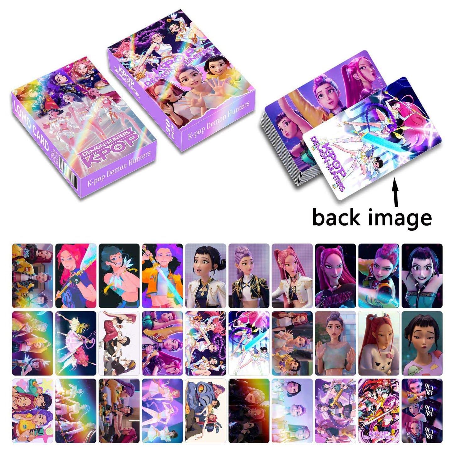 Sanmatic K-Pop Demon LOMO Cards Classic Card Set for Kids Playing for Party Favors and Gift