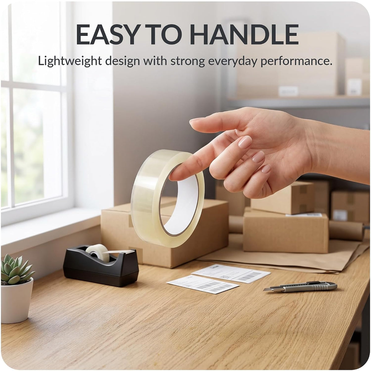 Clear Cellotape, 6 Rolls, 24mm x 40m, 45 Micron