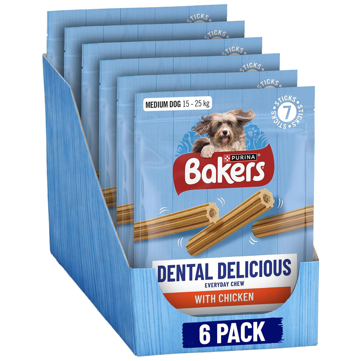 BAKERS Sizzlers Bacon Dog Treats 315g (Pack of 3)