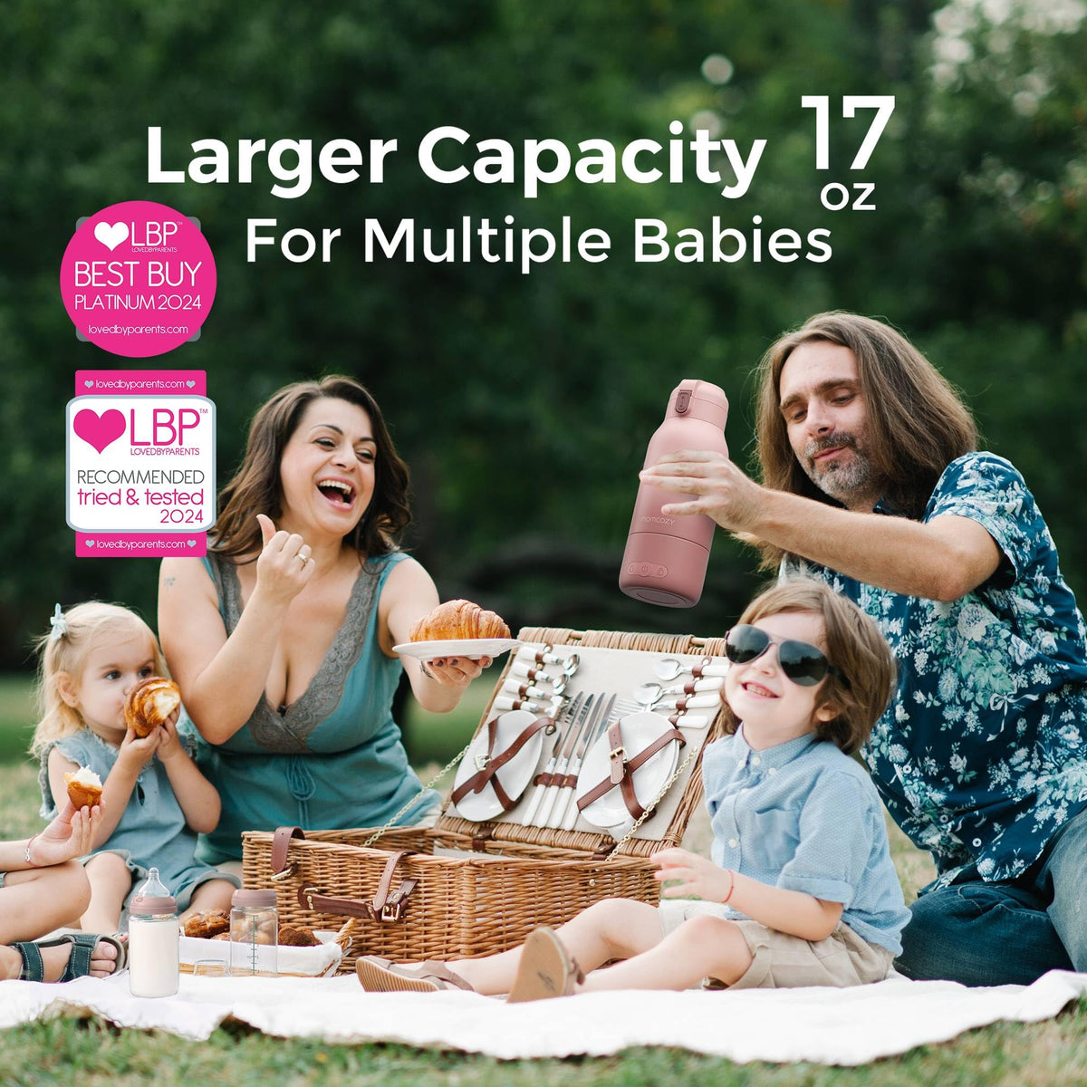 Momcozy Portable Bottle Warmer for Breast Milk & Water, Dual Fast Heating