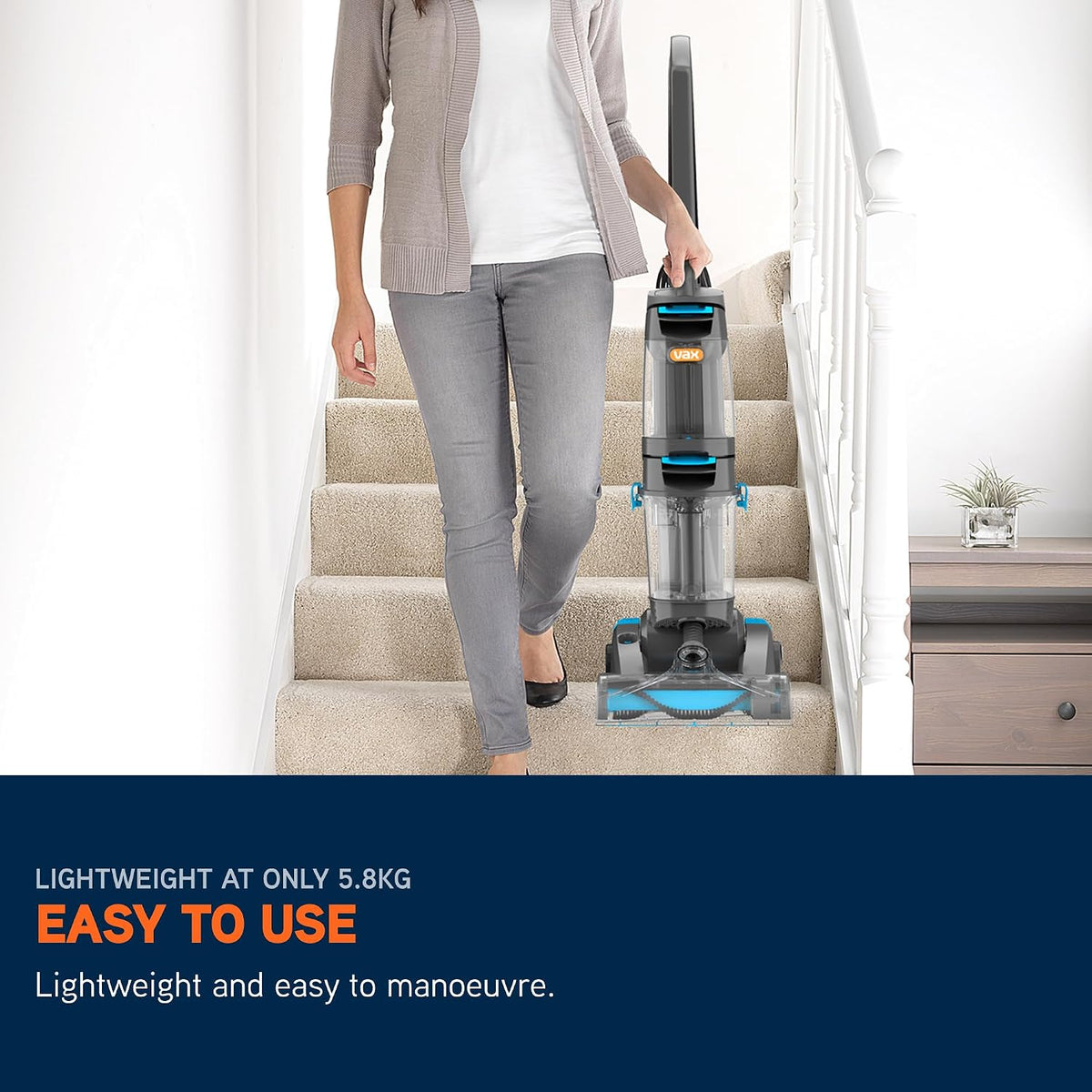 Vax Dual Power Pet Advance Upright Carpet & Upholstery Cleaner ECR2V1P
