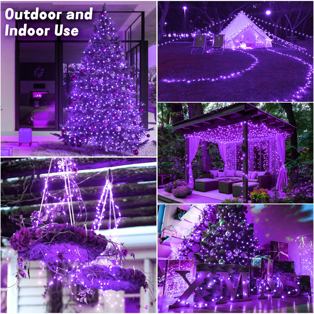 Gcstnn Garden Solar Lights Outdoor, 5M 50 LED Solar Fairy Lights, Copper Wire 8 Modes Waterproof String Lights for Yard, Christmas Tree, Bedroom, Gate, Indoor/Outside Decorations(Orange)