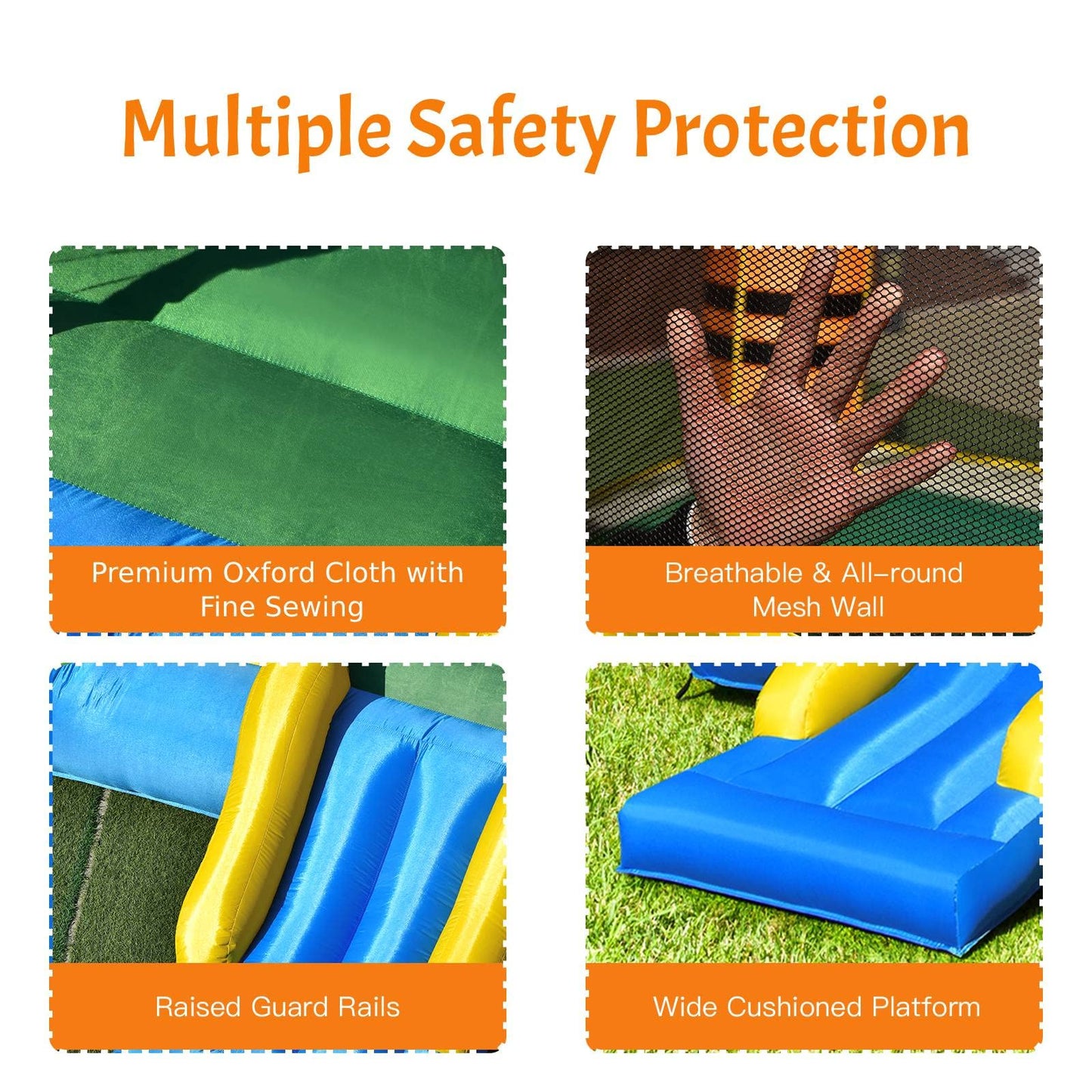 Maxmass Kids Inflatable Bouncy Castle with Slide — 260x205x190cm | Ages 3-10