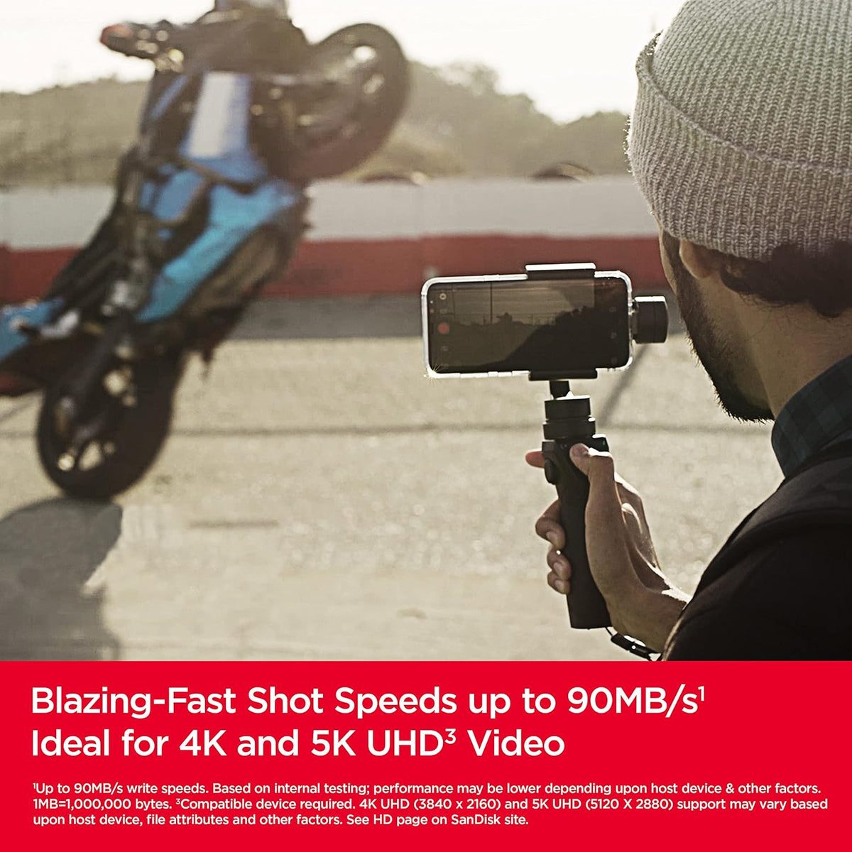 SANDISK Extreme microSD Card + Adapter 128GB, Up to 190MB/s Read Speeds