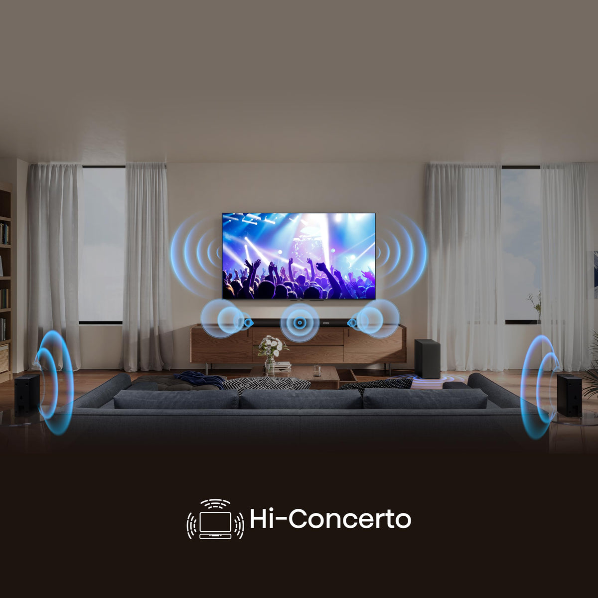 Hisense HS2000 2.1 CH All-In-One Soundbar for TV