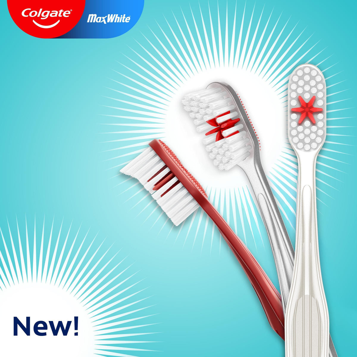 Colgate Zigzag Medium Bristles Manual Toothbrush (3-Pack)