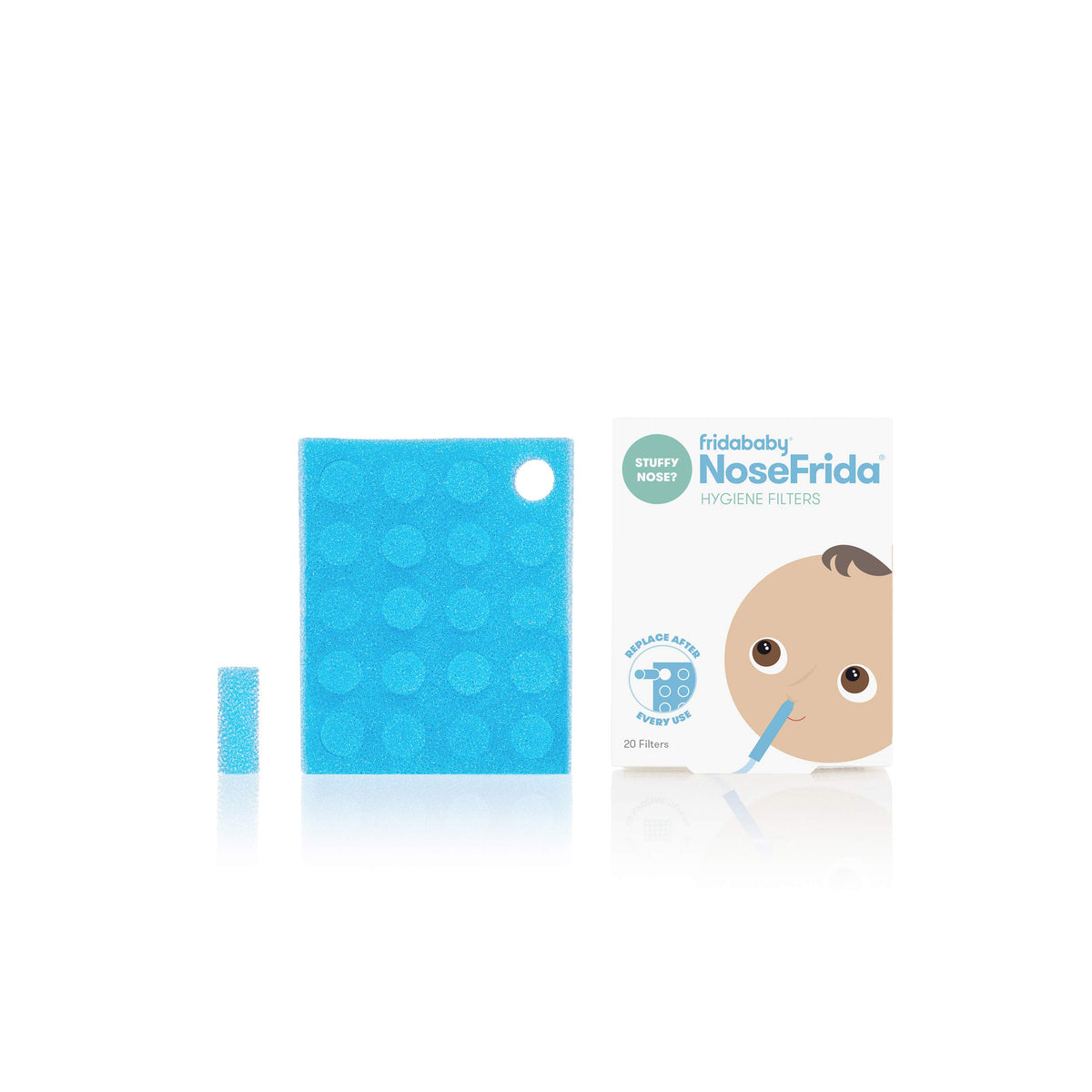 Frida Baby NoseFrida Snot Sucker Nasal Aspirator for Baby, with 4 Filters