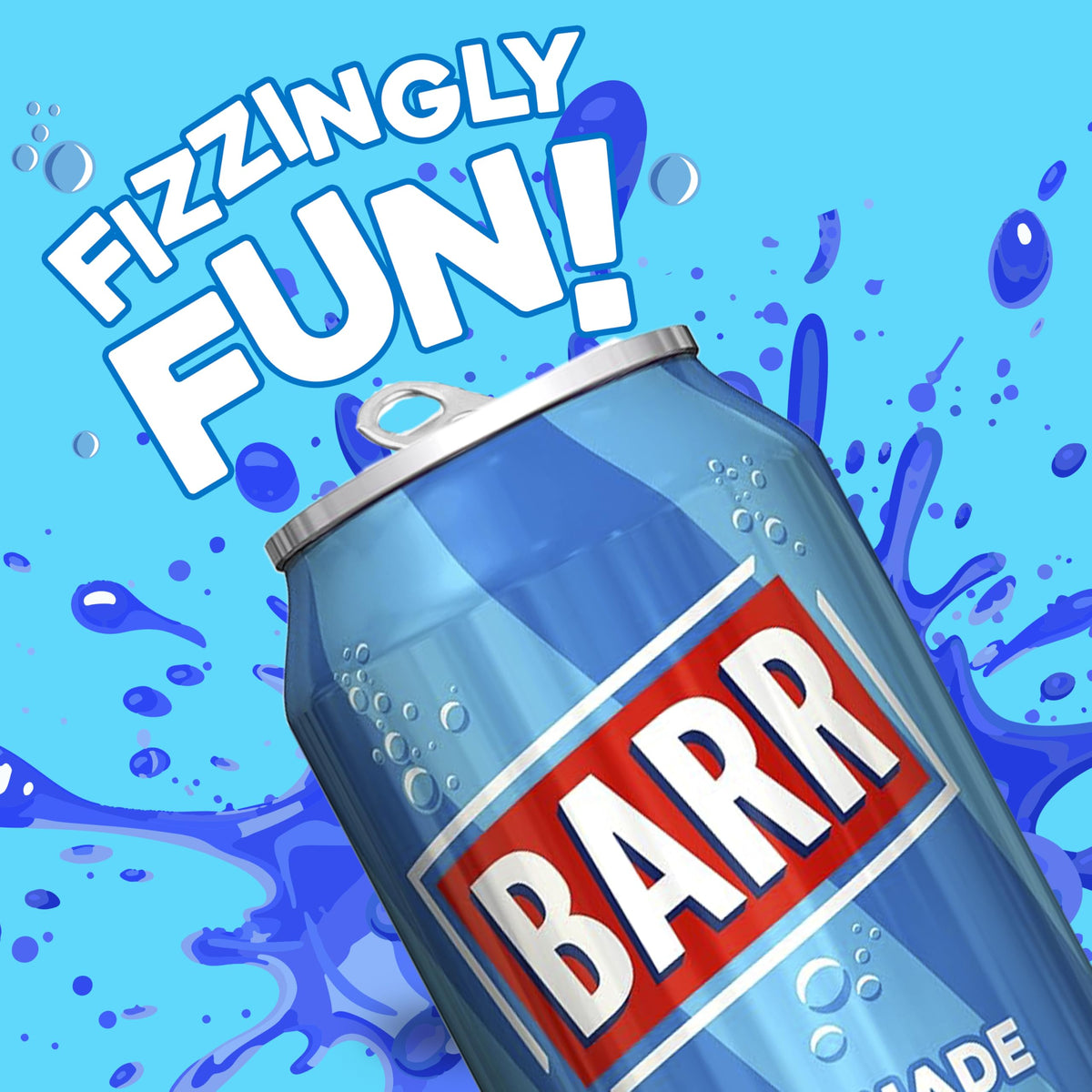 Barr Cream Soda Zero Sugar Sparkling Soft Drink, 24 Pack, 330ml Cans