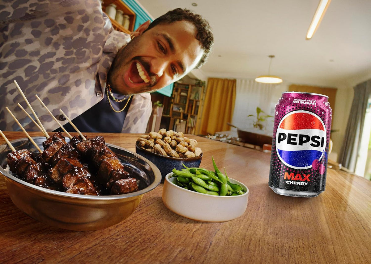 Pepsi Max Cherry Cola | 330ml Can | 24 Pack