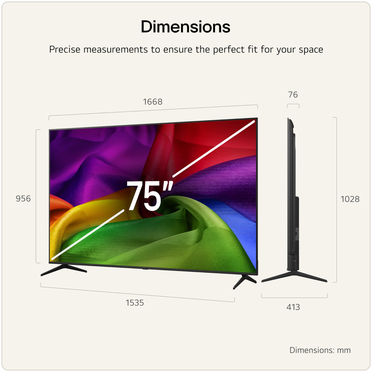 LG 50NU800B6LC Nano UHD AI NU80 4K Smart TV, α7 Processor Gen9, 60Hz, HDR10, Filmmaker Mode™, Google Cast, Apple AirPlay 2, Model Year 2026