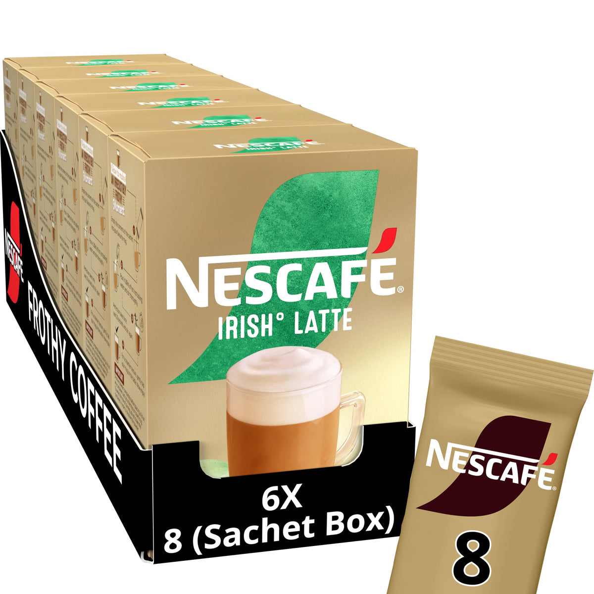 NESCAFÉ Latte Instant Coffee Sachets - 72 x 18g