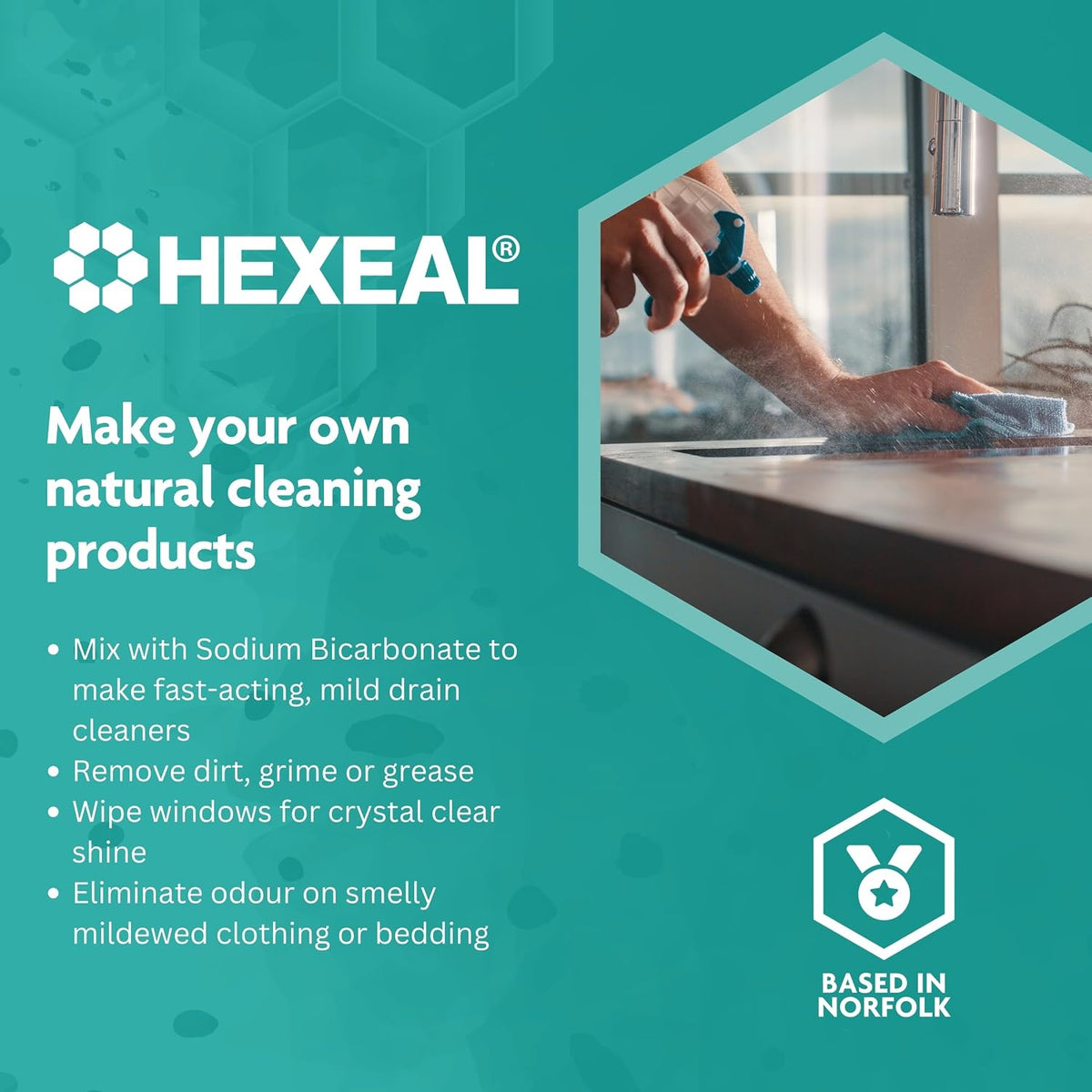 Hexeal White Vinegar 10L - Food Grade, Cooking & Cleaning