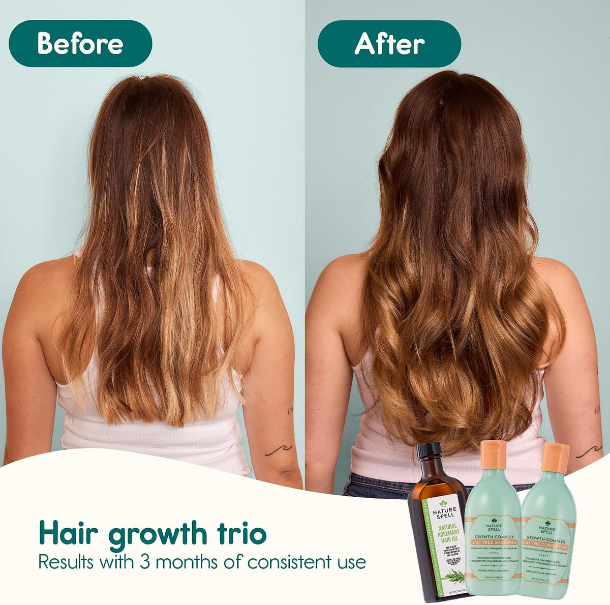 Nature Spell Rosemary Oil for Hair Growth, Pre-Diluted Scalp Oil, 150 ml