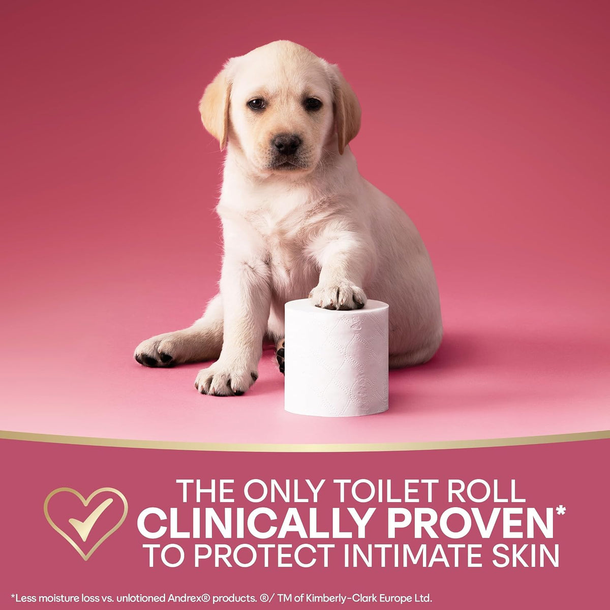 Andrex Skin Protect Toilet Roll - 8 Toilet Rolls, 3-Ply