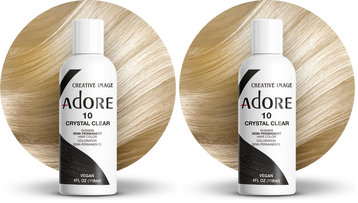 Adore Shining Semi Permanent Hair Colour 121 Jet Black – Vibrant Black Hair Dye, Vegan & Cruelty-Free, Ammonia, Peroxide & Alcohol Free