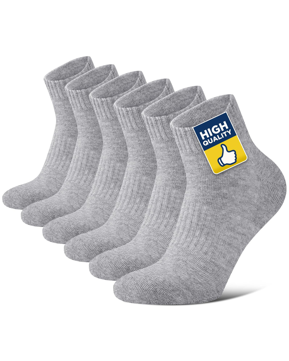 Niofind Quarter Sports Socks for Men & Women, Cotton and Cushioned