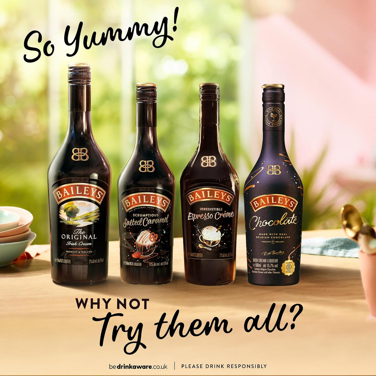 Baileys Original Irish Cream Liqueur | 17% vol | 1L | Fine Irish Whiskey & Dairy Cream | Rich Chocolate & Vanilla Flavours | Great Over Ice or in Cocktails