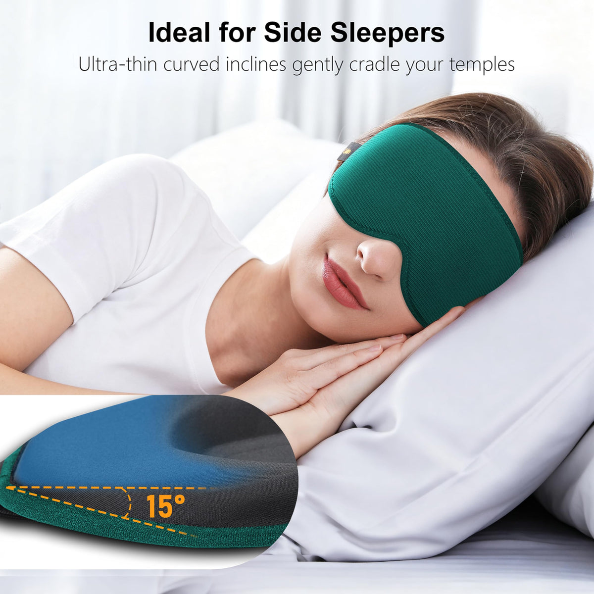 Gritin 100% Blackout Sleep Mask for Women & Men-Zero Eye Pressure Eye Mask