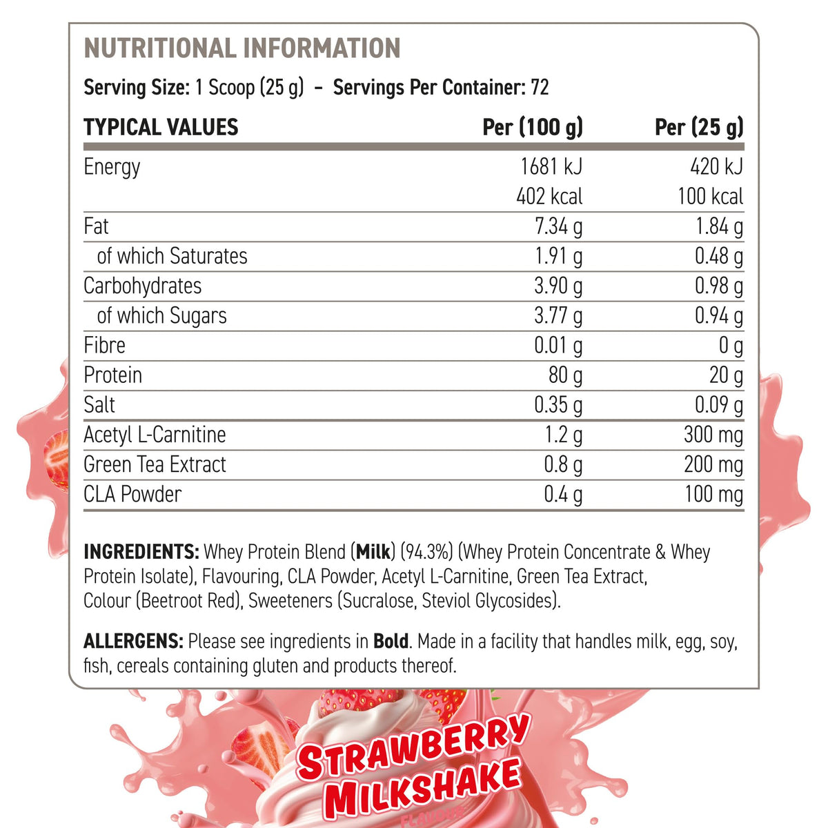 Applied Nutrition Diet Whey - High Protein Powder Supplement, Low Carb & Sugar, for Weight Management with CLA, L Carnitine, Green Tea (450g - 18 Servings) (Vanilla)