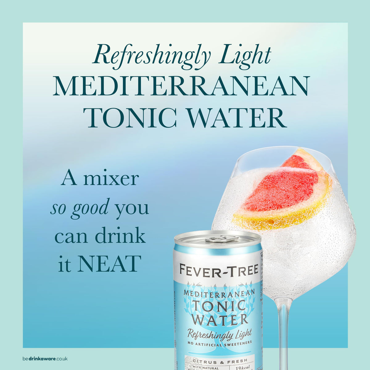 Fever-Tree Refreshingly Light Indian Tonic Water, 24x150ml
