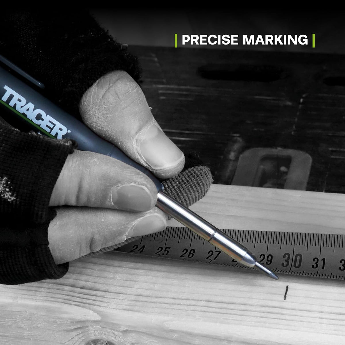 Tracer Deep Hole Carpenter Pencil | Work Pencil, Holster & Sharpener