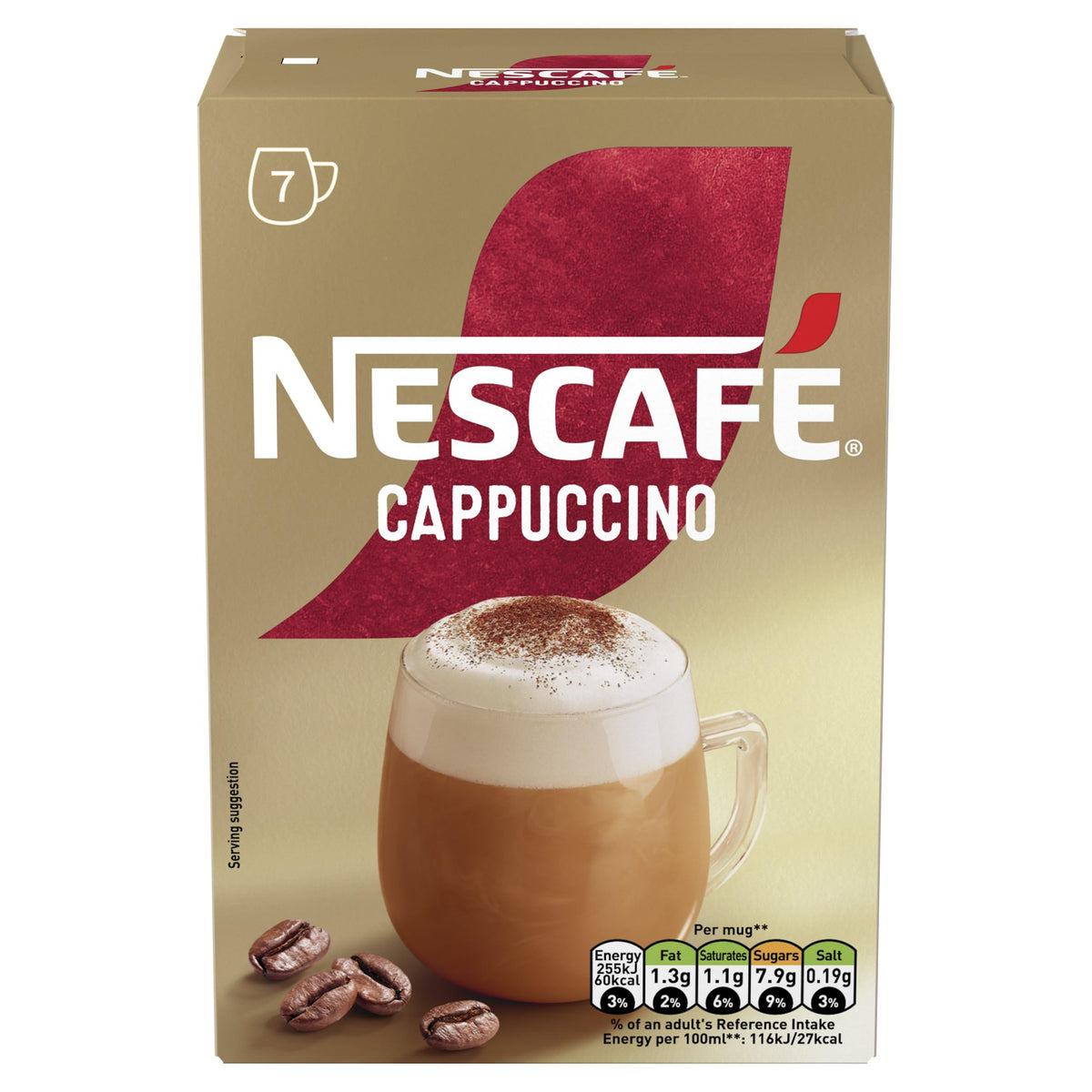 NESCAFÉ Cappuccino Instant Coffee Sachets - 72 x 15.5g