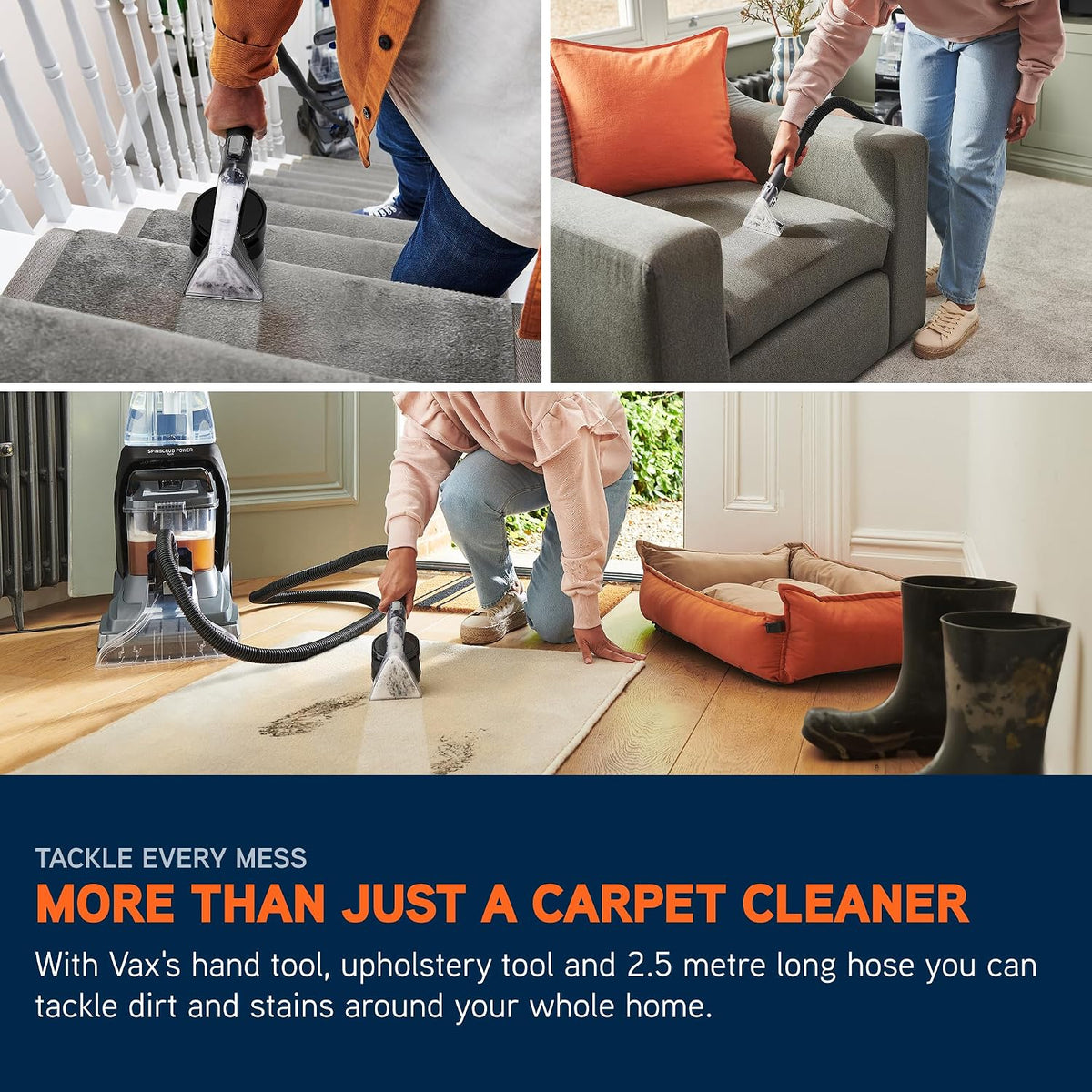 Vax SpinScrub Power Plus Upright Upholstery & Carpet Cleaner CDCW-SSXA