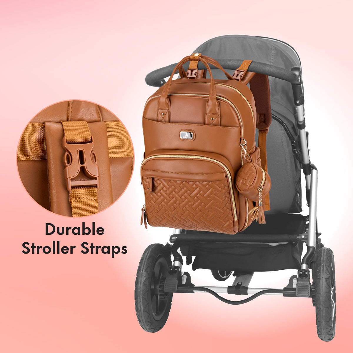 Dikaslon Baby Changing Bags Backpack, Large Baby Bag, 19 Pockets, Outdoors