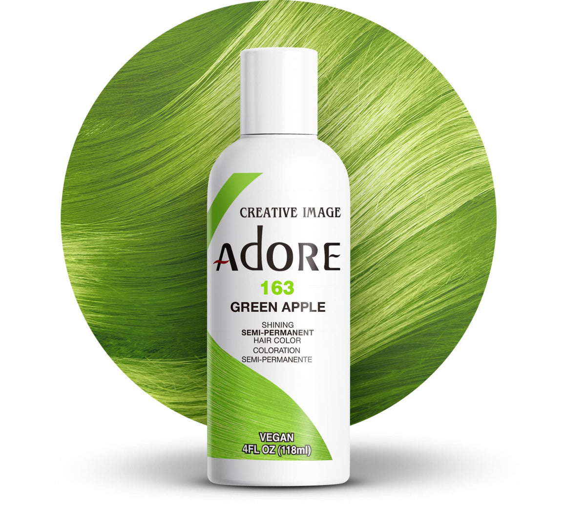 Adore Shining Semi Permanent Hair Colour 121 Jet Black – Vibrant Black Hair Dye, Vegan & Cruelty-Free, Ammonia, Peroxide & Alcohol Free