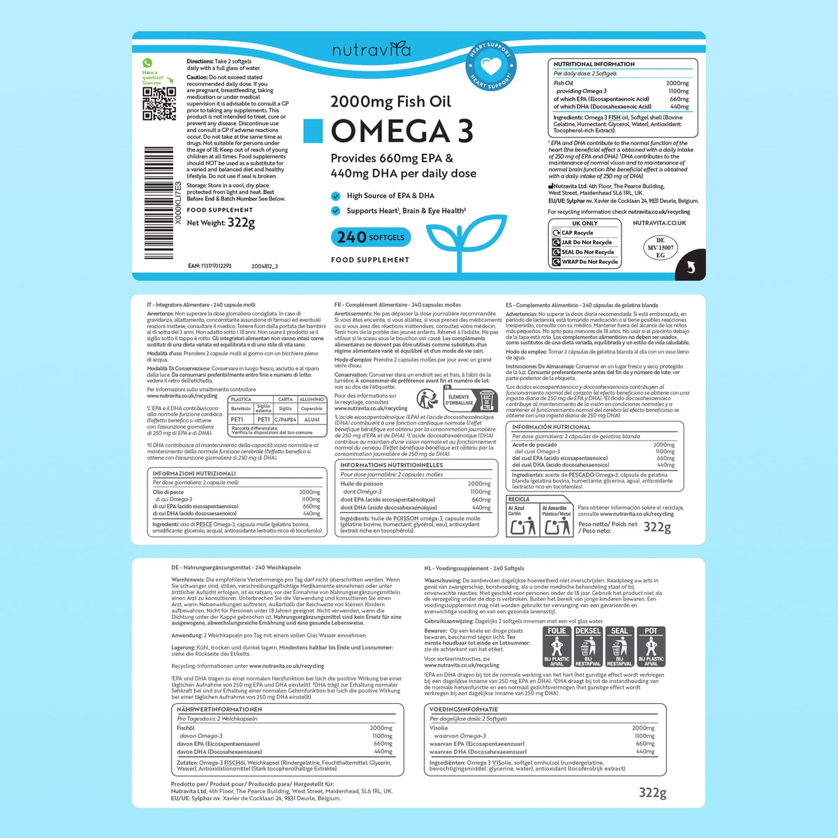 Nutravita Omega 3 Capsules High Strength 2000mg - Which? Best Buy