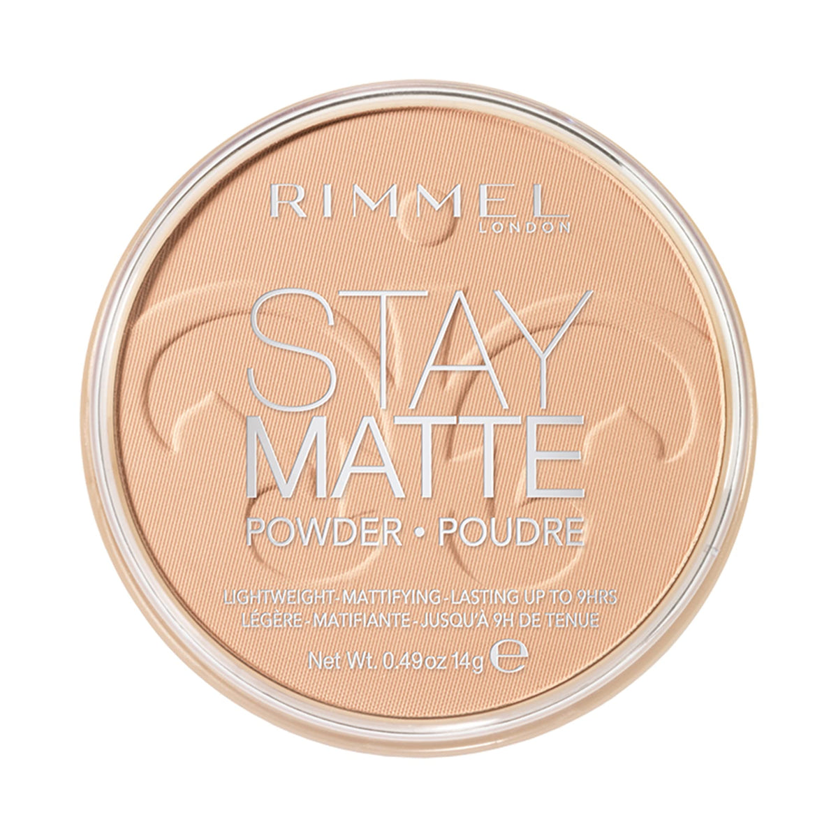 RIMMEL LONDON - Stay Matte Pressed Powder - Lightweight, Oil Absorbing, Smooth Non-Powdery Texture, Lasting Up To 5hrs - For All Skin Types - Dermatologically Tested - Transparent - 14g