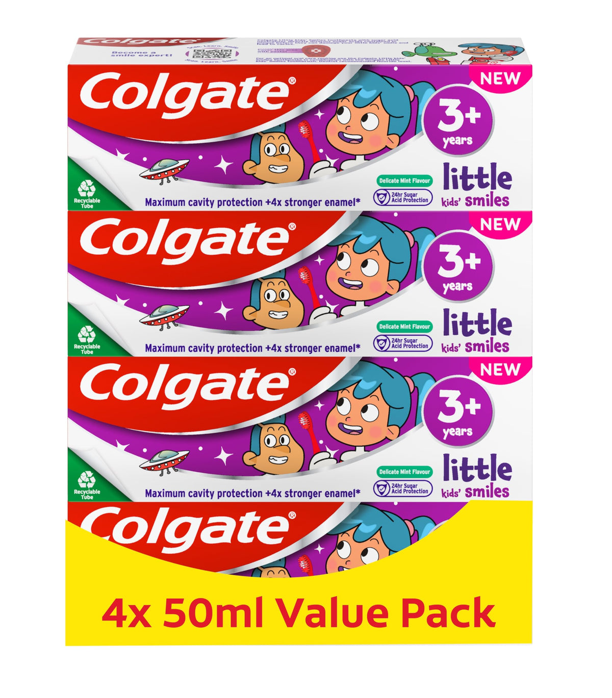 Colgate Total Kids Toothpaste 7-12 Years, 50ml, (Pack of 4)