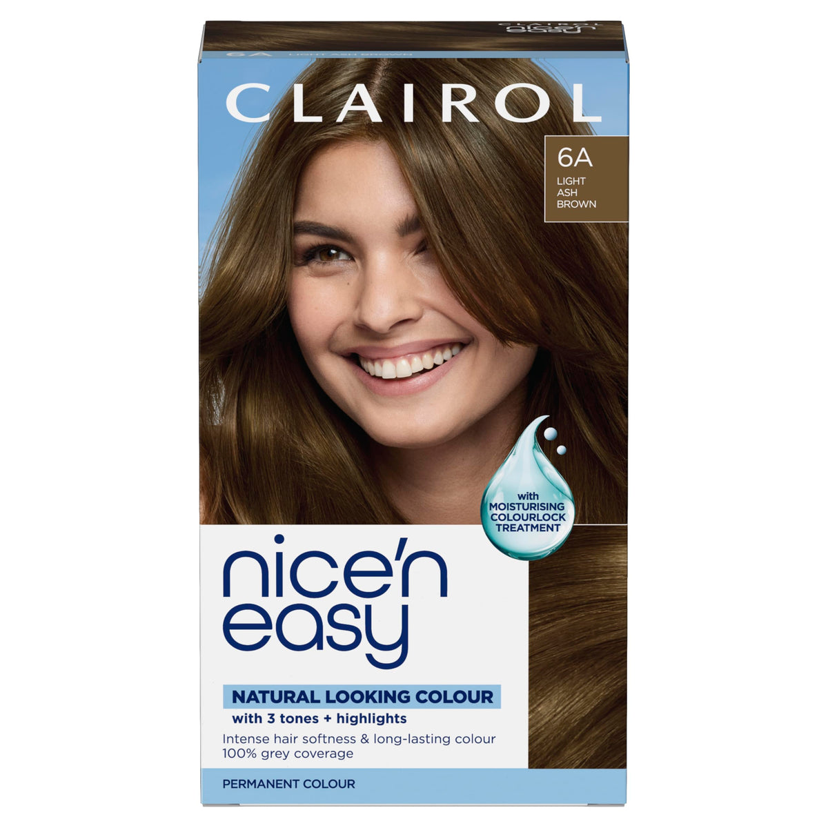 Clairol Nice'n Easy Crème Natural Looking Oil Permanent Hair Dye Infused