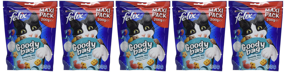 FELIX Tasty Shreds Adult Wet Cat Food Mixed Selection in Gravy Chicken, Beef, Tuna, Salmon 40 x 80g Pouches