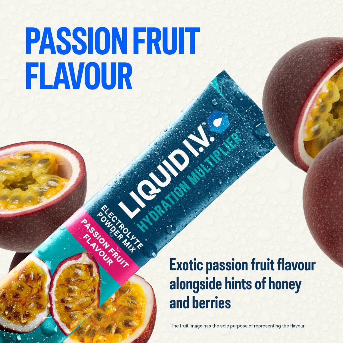 Liquid I.V. Hydration Multiplier Electrolyte Mix, Passion Fruit, 16 Sticks