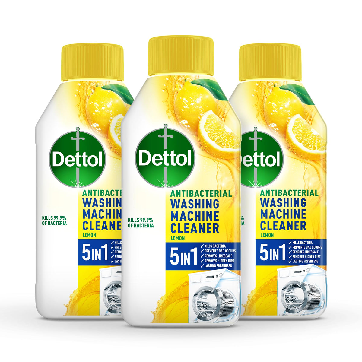 Dettol Washing Machine Cleaner, Pine, Antibacterial, 250ml