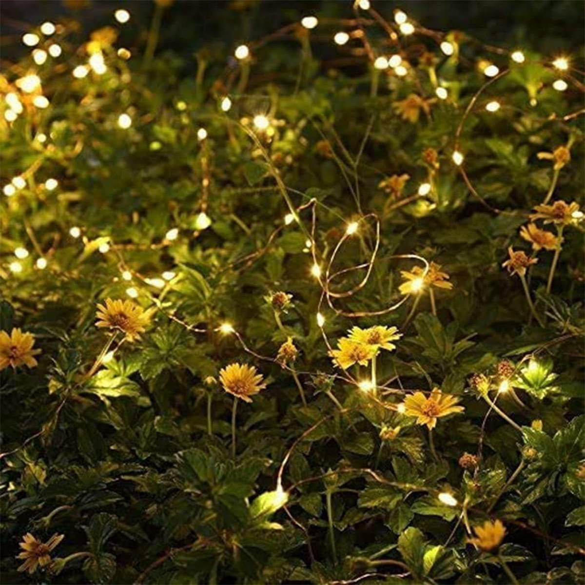 Lezonic 2Pack Solar String Lights Waterproof,12M/40Ft 120LED Garden Lights