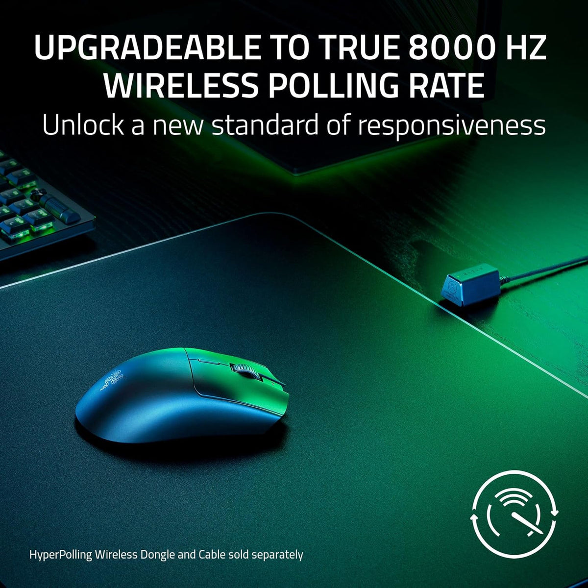 Razer Viper V3 HyperSpeed - Wireless Esports Mouse (Focus Pro 30K Optical Sensor, Up to 280 hours of Battery Life, Mechanical Mouse Switches Gen-2, 4000 Hz Wireless Polling Rate) Black